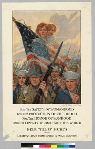 For the safety of womanhood... Help 'till it hurts. Liberty Loan Committee of Washington 1918