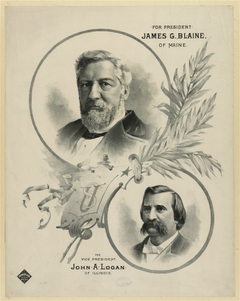 For president James G. Blaine, of Maine - for vice president John A. Logan, of Illinois LCCN2012647277