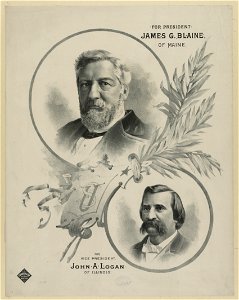 For president James G. Blaine, of Maine - for vice president John A. Logan, of Illinois LCCN2012647277