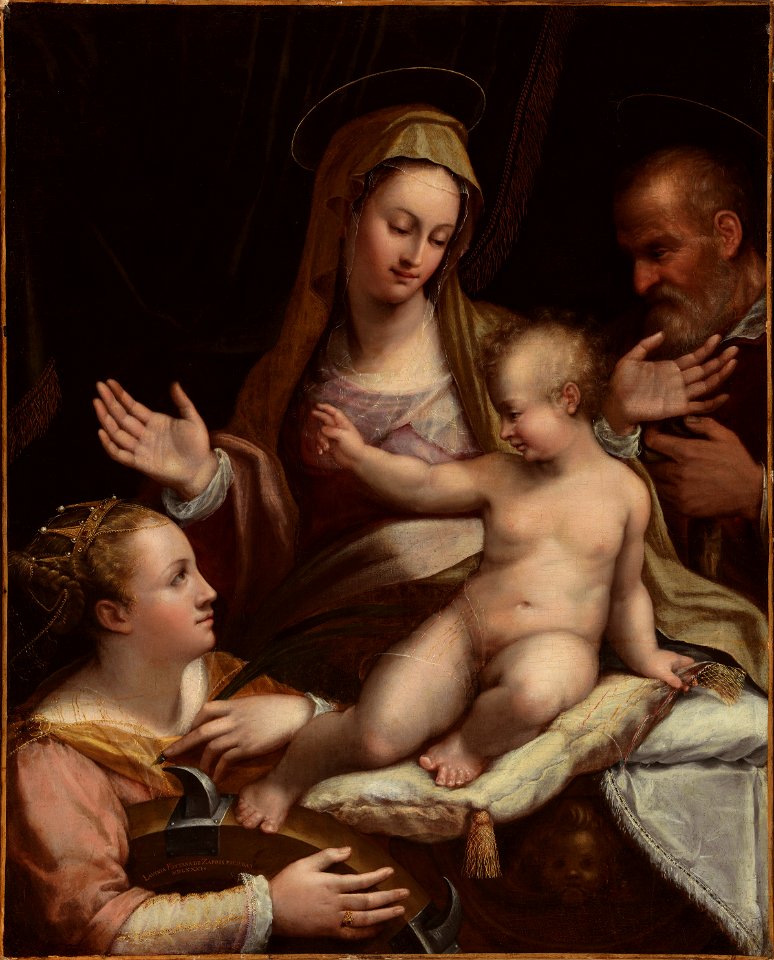 The Holy Family with Saint Catherine of Alexandria LACMA M.2011.2