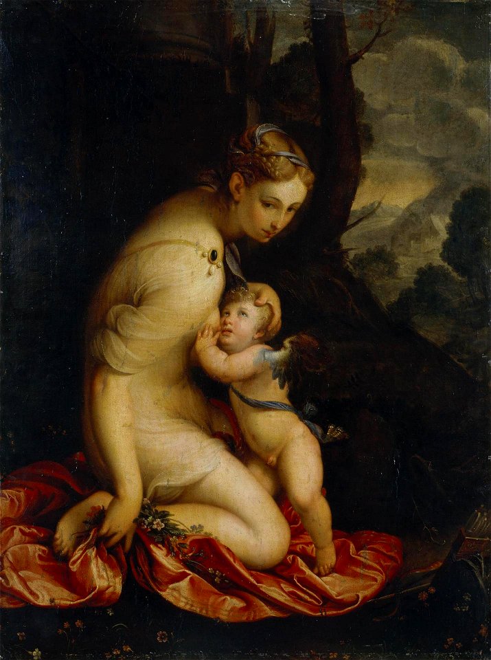 Lavinia Fontana - Venere allatta Cupido (Hermitage)