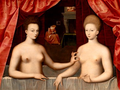 Fontainebleau School Gabrielle d'Estrées and one of her sisters
