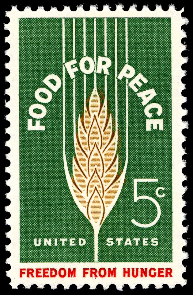 Food for Peace 5c 1963 issue U.S. stamp