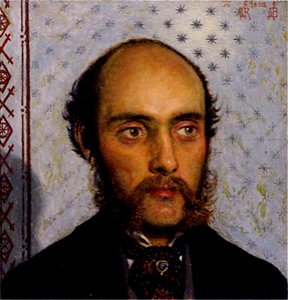 Ford Madox Brown (1821-1893) - William Michael Rossetti (1829–1919), by Lamplight - 1288936 - National Trust