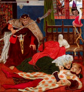 Ford Madox Brown - Death of Sir Tristram - Google Art Project