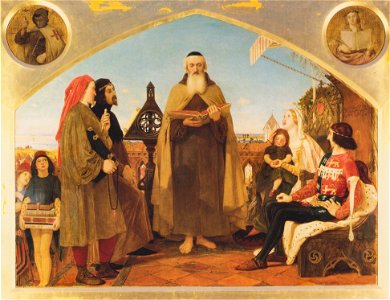 Ford Madox Brown - John Wycliffe reading his translation of the bible to John of Gaunt