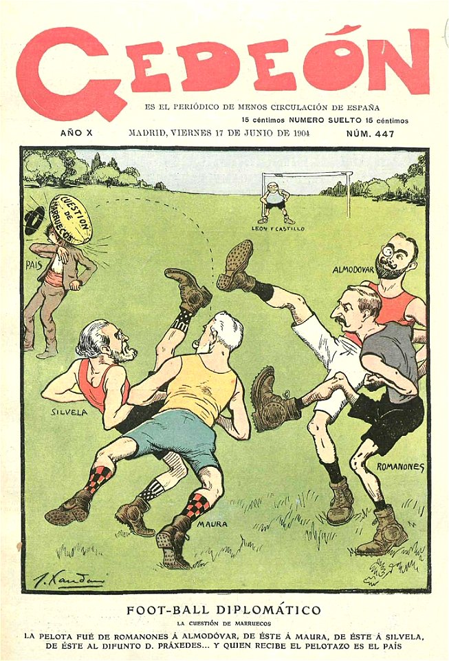 Foot-ball diplomático, de Joaquín Xaudaró