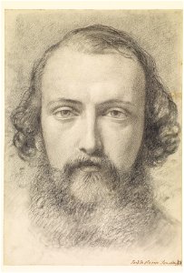 Ford Madox Brown - Portrait- Head Study of Daniel Casey (Full-Face) - Google Art Project