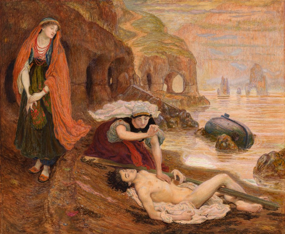 Ford Madox Brown - The finding of Don Juan by Haidée - Google Art Project