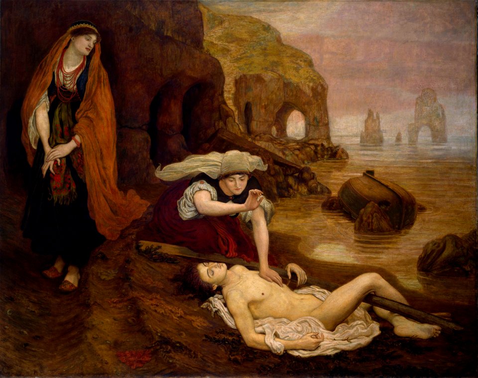 Ford Madox Brown - Finding of Don Juan by Haidee - Google Art Project