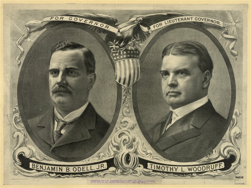 For Governor Benjamin B. Odell, Jr., for Lieutenant governor Timothy L. Woodruff LCCN2003677506