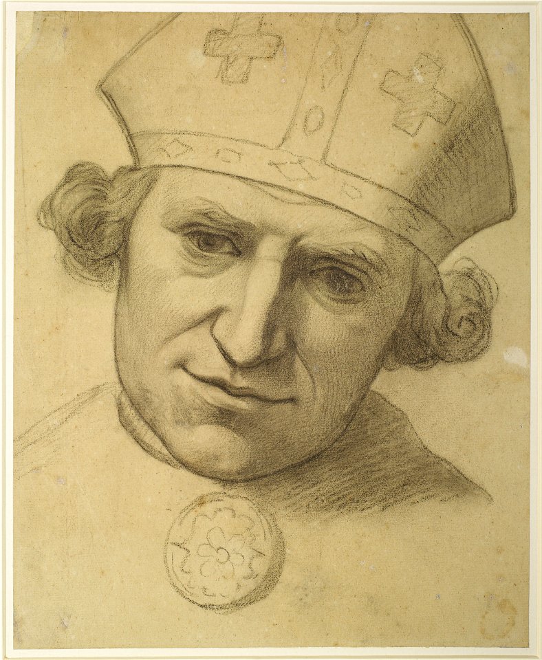 Ford Madox Brown - The Spirit of Justice - Study for Head of a Bishop - Google Art Project