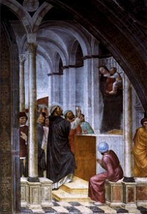 Vincenzo foppa, cappella poritnari, miracolo della falsa madonna