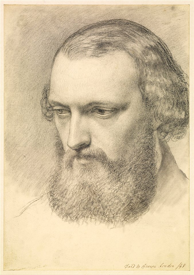 Ford Madox Brown - Portrait- Head Study of Daniel Casey (Three-quarter View) - Google Art Project