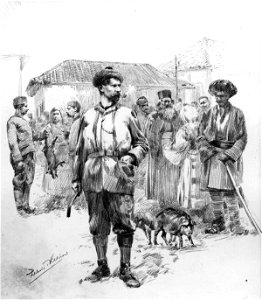 Archibald Forbes and others by Frederic Villiers