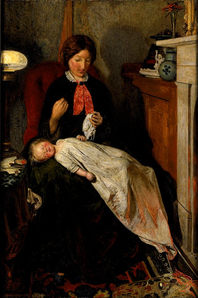 Ford Madox Brown - Waiting- an English fireside of 1854-55 - Google Art Project