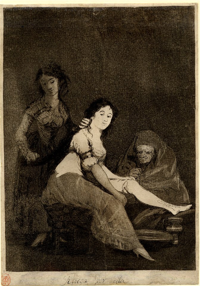 Goya - Ruega por ella (She prays for her), 1876,1111.333, 1799