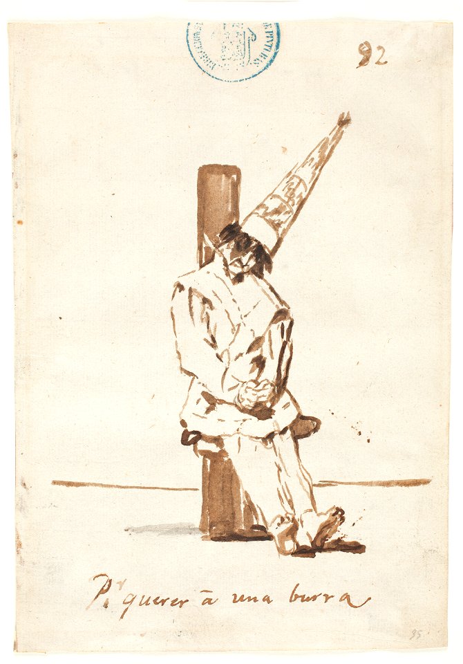 Goya - Por querer á una burra, D04053