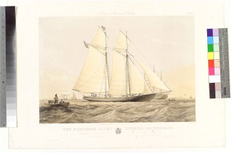 Fores's Marine Sketches. The Schooner Yacht Sverige 280 Tons, R.L.Y.C RMG PY8718
