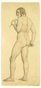Ford Madox Brown - Male - Academic nude Study posed as a Sculptor - Google Art Project