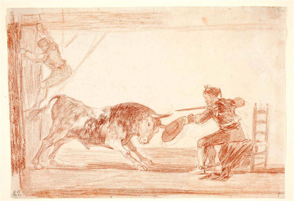 Goya - Temeridad de Martincho en la plaza de Zaragoza, D04304
