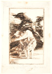Goya - Sueño 22. Viento. Si ay culpa en la escena la tiene el trage, D04197