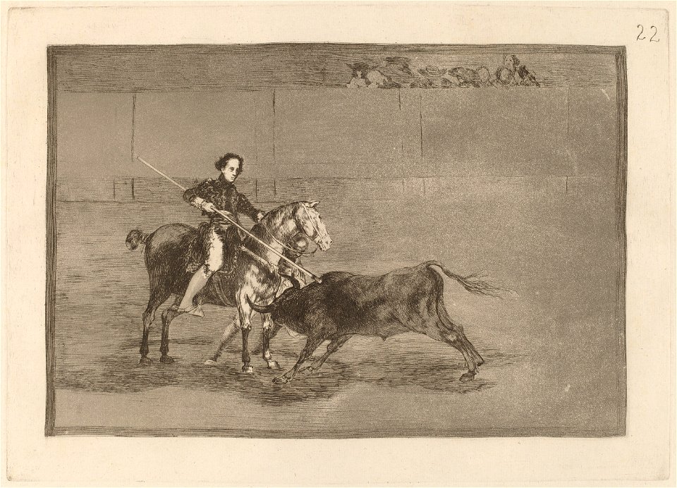 Goya - Valor varonil de la celebre Pajuelera en la de Zaragoza