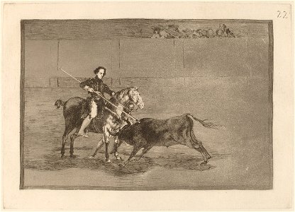 Goya - Valor varonil de la celebre Pajuelera en la de Zaragoza