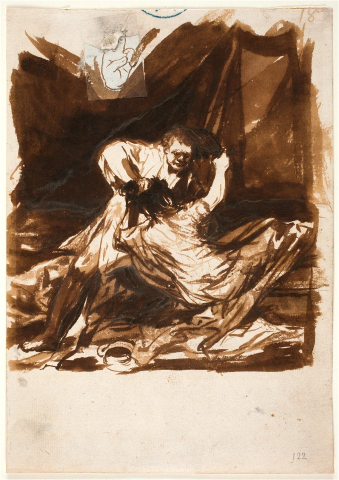 Goya -Lucha conyugal, D04003
