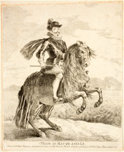 Goya Equestrian portrait of Felipe III after velazquez