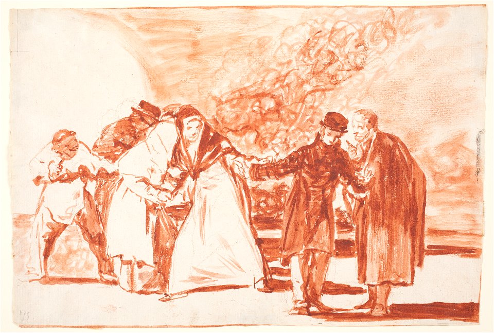 Goya Las exhortaciones drawing