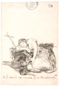 Goya - Se le murio su amante y se ba al combento, D03996
