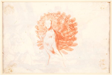 Goya El pavo real vanidoso drawing