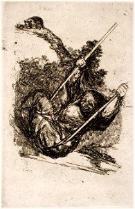 Goya Old woman swinging
