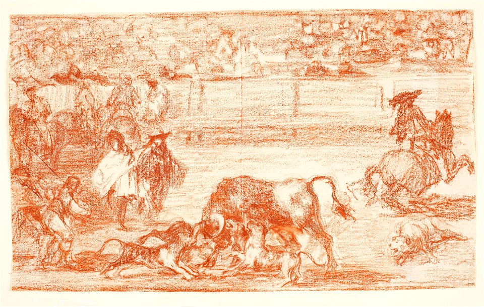 Goya - Perros al toro, D04322