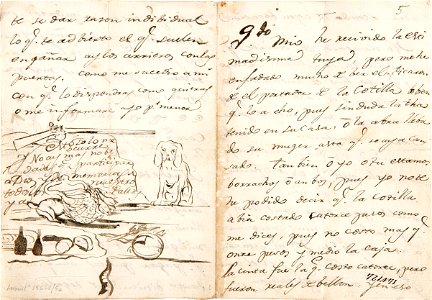 Goya y Lucientes, Francisco - Letter to Martín Zapater - Google Art Project