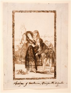 Goya - Sueño 18. Antiguo y moderno, Origen del orgullo, D04196