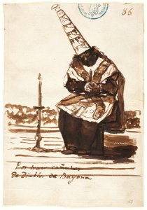 Goya - Por traer cañutos de Diablos de Bayona, D04054