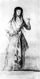 Goya, La duquesa de Alba con la mano levantada, 1796