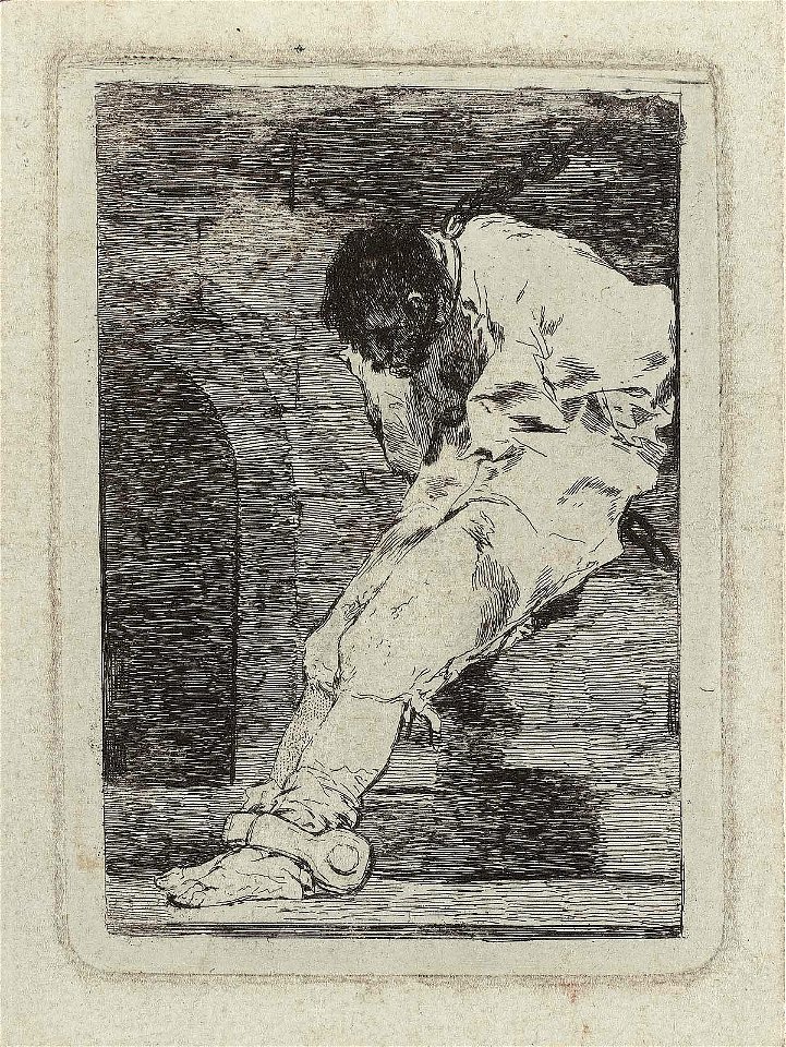 Goya - Si es delinquente q.e muera presto. (If he is guilty, let him die quickly) (Prisoners), 1980.170, about 1810–14