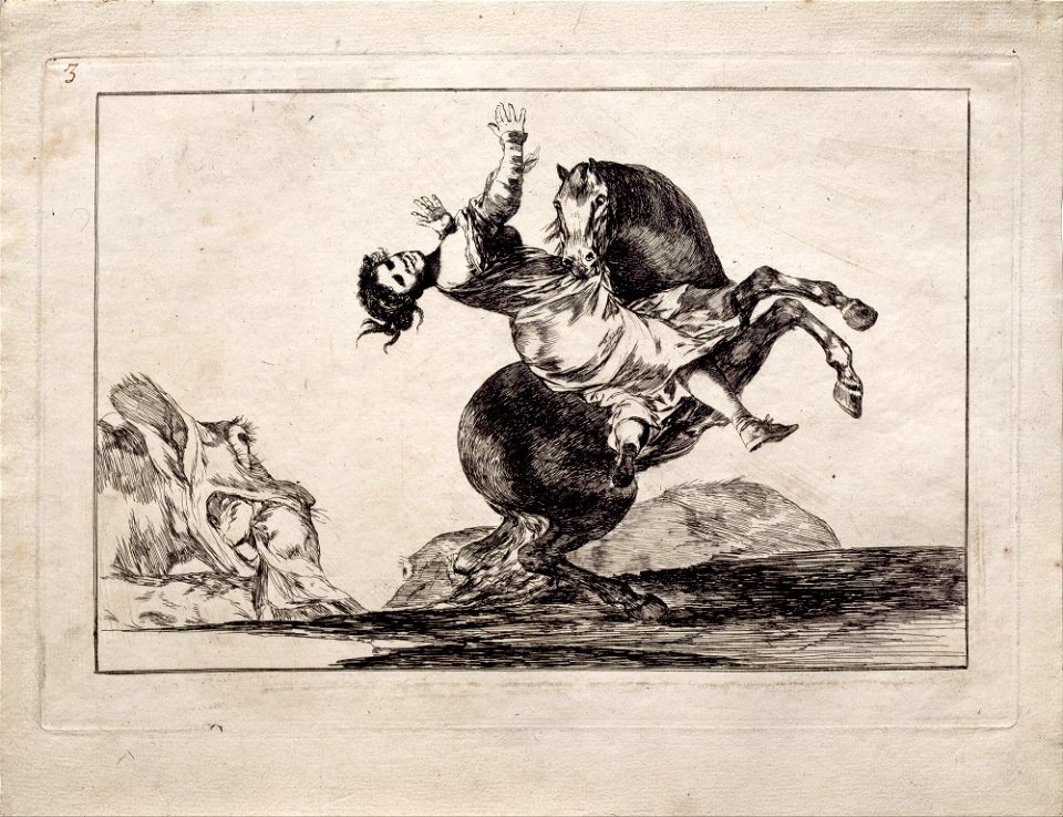 Goya y Lucientes, Francisco de - Woman Carried off by a Horse - Google Art Project