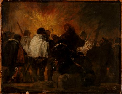 Francisco de Goya - Night Scene from the Inquisition - NG.M.01347 - National Museum of Art, Architecture and Design