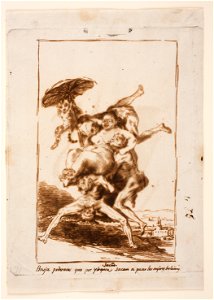 Goya - Sueño 9. Bruja poderosa que por ydropica sacan a paseo las mejores boladoras, D04205