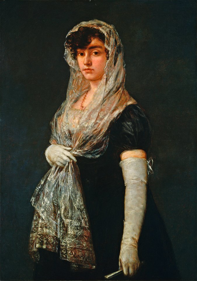 Goya - Young Lady Wearing a Mantilla and Basquina