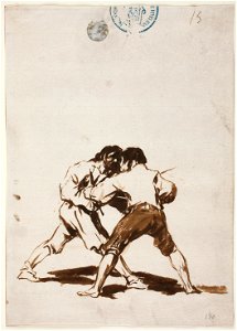 Goya -Desafíos. Con navajas, D04033