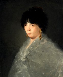 Francisco de Goya (follower) - Woman in a Grey Shawl (1830s)