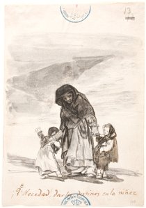 Goya - ¡Que Necedad! darles destinos en la niñez, D03915