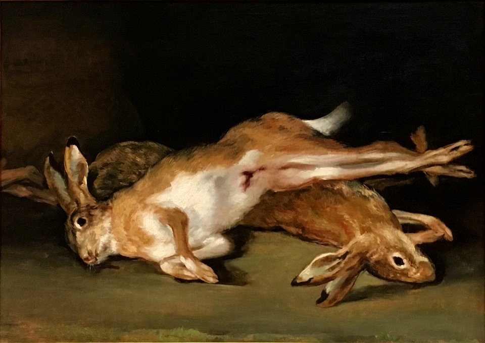 Goya Liebres muertas