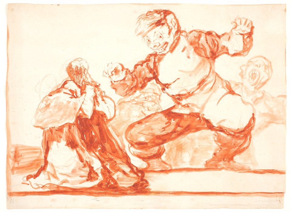Goya Bobalicón drawing