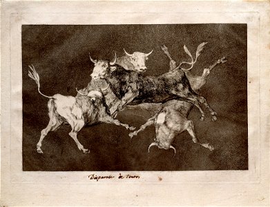 Goya y Lucientes, Francisco de - Fools-'or Little Bulls' - Google Art Project